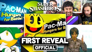 All Reactions to PACMAN Reveal Trailer in SMASH BROS [upl. by Teresita]