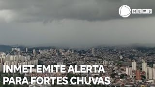 Instituto de Meteorologia emite alerta para fortes chuvas [upl. by Soinotna702]