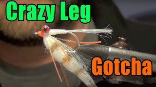 Crazy Leg Gotcha Fly Tying  Great Fly For Bonefish On The Flats [upl. by Jewelle]