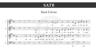 Sicut Cervus Palestrina SATB [upl. by Sterling527]