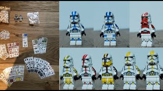 HUGE Decal and Custom Lego Clones HAUL CS Figures [upl. by Ahset]