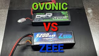 OVONIC VS ZEEE 2S LIPO WHICH BATTERY IS BETTER [upl. by Aihsi]