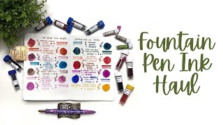 FOUNTAIN PEN INK HAUL  Vinta Dominant Industry Anderillium Pelikan Pennonia Amarillo amp more [upl. by Nelloc468]