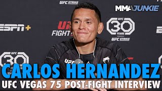 Carlos Hernandez Upset Knockout Was Overturned Due to Head Clash  UFC on ESPN 46 [upl. by Au]