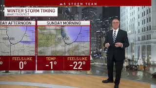 Chicago forecast Second round of winter storm approaching [upl. by Emerson]