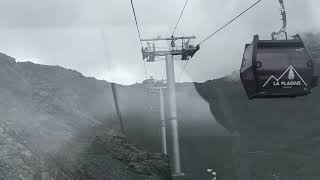 La Plagne Cab Ride Télécabine des Glaciers 1 et 2 [upl. by Ridan608]