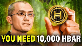 Why 1000 Into HBAR TODAY Will Be Life Changing CZ BINANCE CEO 2024 Price Prediction [upl. by Omarr]