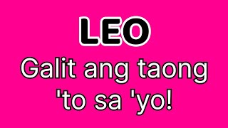 Leo December 2024 Tagalog Tarot Reading Horoscope Kapalaran  MATINDI ANG GALIT NG TAONG ‘TO SA ‘YO [upl. by Lertnom]