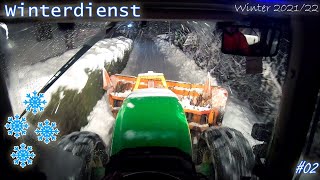 ❄️Winterdienst in Oberkärnten ❄️Schneeräumung mit John Deere Power  30cm Neuschnee [upl. by Ocsicnarf719]