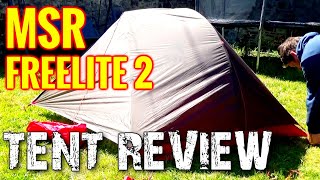 MSR FREELITE 2 FLY FIRST SET UP Lightweight backpacking tent review amp [upl. by Sarkaria]