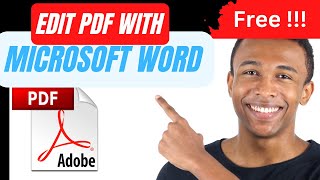 How To Edit PDF File Easily With Microsoft Word Free [upl. by Day]