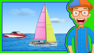 Boats for Preschoolers  The Blippi Boat Song [upl. by Banky]