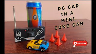 Worlds smallest RC Car that comes in a Coke can 😱  Unboxing amp Testing [upl. by Dygal]