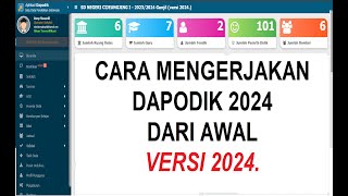 CARA MENGERJAKAN DAPODIK 2024 DARI AWAL [upl. by Itsirhc]