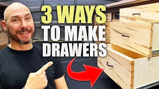 3 Ways To Build EASY DIY Drawers  Good Better Best [upl. by Ardnoik707]