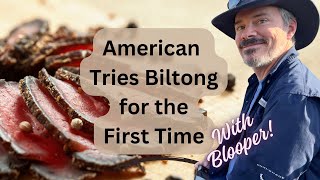 Americans First Biltong Taste Test A Savory Surprise [upl. by Amelina627]