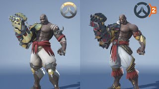 Old Doomfist vs New Doomfist Part 2 Overwatch 1 amp 2 [upl. by Ruel]