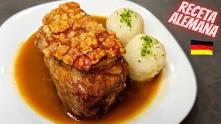 La receta de Chicharrón que triunfa en Alemania🍖SCHÄUFELE carne chicharron ensupuntotv [upl. by Ennaecarg]