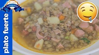 Sopa de lentejas con carnes frias 💜💜💜 Las Recetas de Rosy [upl. by Alistair]