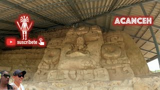 Zona Arqueológica de Acanceh Mascarones Mayas [upl. by Snashall]