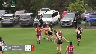 OEFN GRAND FINAL DIV 2 SENIOR WOMEN MONBULK V WOORI YALLOCK [upl. by Sinnard507]