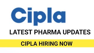 Cipla Walkin BPharm MPharm BTech DME DEEMsc for QAQCMicrobiologyProduction [upl. by Bjorn]