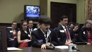 Providence 6th grader testifies in favor of legalizing samesex marriage [upl. by Prebo674]