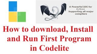 Codelite IDE  Download Install and Run First Program in C language [upl. by Dareen]