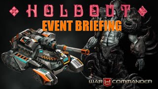 War Commander September 2024 Holdout Event Briefing [upl. by Aniloj]