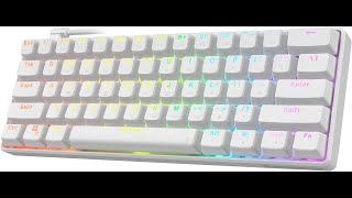 Punkston TH61 Gaming Keyboard ASMR Optical Blue Switches 165 FPS [upl. by Nahguav]