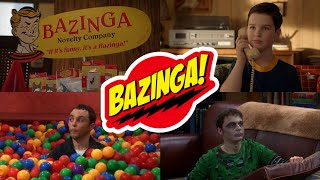 Every quotBazingaquot in Young Sheldon amp The Big Bang Theory Compilation [upl. by Fabrienne]