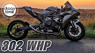 302 WHP Kawasaki H2 Stage 3  100200 200250 Kmh amp 60130 100150 mph [upl. by Labinnah]