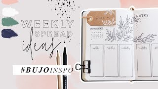 Bullet Journal Weekly Spread Ideas bujoinspo [upl. by Son]