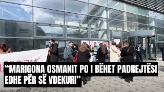 “Marigona Osmanit po i bëhet padrejtësi edhe për së vdekuri” momente nga protesta [upl. by Armalla]