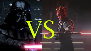 Vader Vs Maul  Movie Duels [upl. by Aleuqahs]