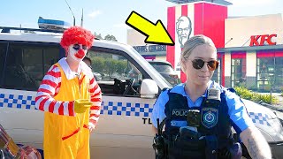 Ronald McDonald Works At KFC Cops Called [upl. by Reeves969]