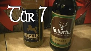 Bieradventkalender Tür 7 Riegele golden vs Hubertus Dunkel BiV 37 [upl. by Krispin]