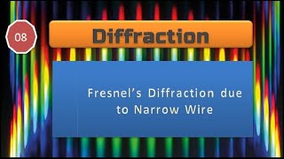 Diffraction  Fresnels Diffraction due to Narrow Wire [upl. by Zamir12]