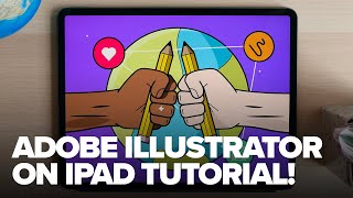 Adobe Illustrator on iPad Full Tutorial [upl. by Esli363]