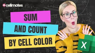 SUM and COUNT by Cell Colour in Excel  WITHOUT VBA [upl. by Sugihara]