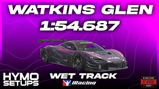 iRacing Wet Hotlap  McLaren 720S GT3 EVO  Watkins Glen  Boot  GTS  2024 S4 Week 9 [upl. by Garvey237]