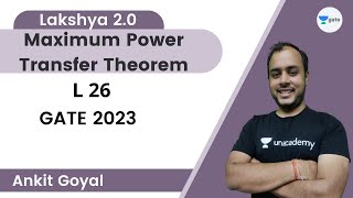 Maximum Power Transfer Theorem  L 26  Network Analysis  Lakshya 20  GATE 2023  Ankit Goyal [upl. by Adnalra]