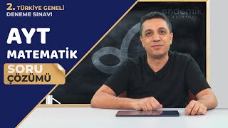 Endemik Yayınları 20232024 2 TG Deneme Sınavı AYT  Matematik Video Çözümlü Cevap Anahtarı [upl. by Airdnalahs]