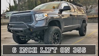 Toyota Tundra  6quot lift on 35s [upl. by Anerat]