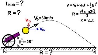 Physics 3 Motion in 2D Projectile Motion 6 of 21 Finding the Range An Example [upl. by Ettesyl]