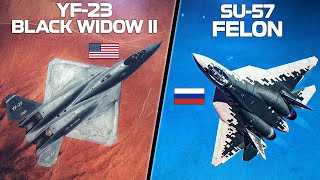 5th Generation Duel  YF23 Vs Su57  AWACS HUNT  Digital Combat Simulator  DCS [upl. by Redla]