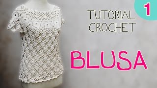 Tutorial blusa en crochet 12 [upl. by Magbie685]