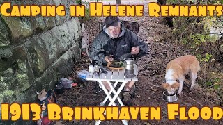 Solo Camping in Helene Remnants heavy rain  offgridcamping nature keithtitanium [upl. by Chlores529]