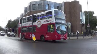 London Buses 2023Teddington Town Centre including new SuperLoop Route SL7 [upl. by Roper646]