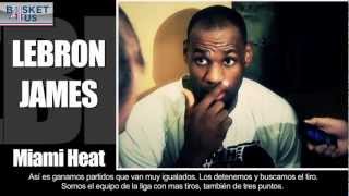 LeBron James quotFue gracioso oír a Magic Johnsonquot [upl. by Are]